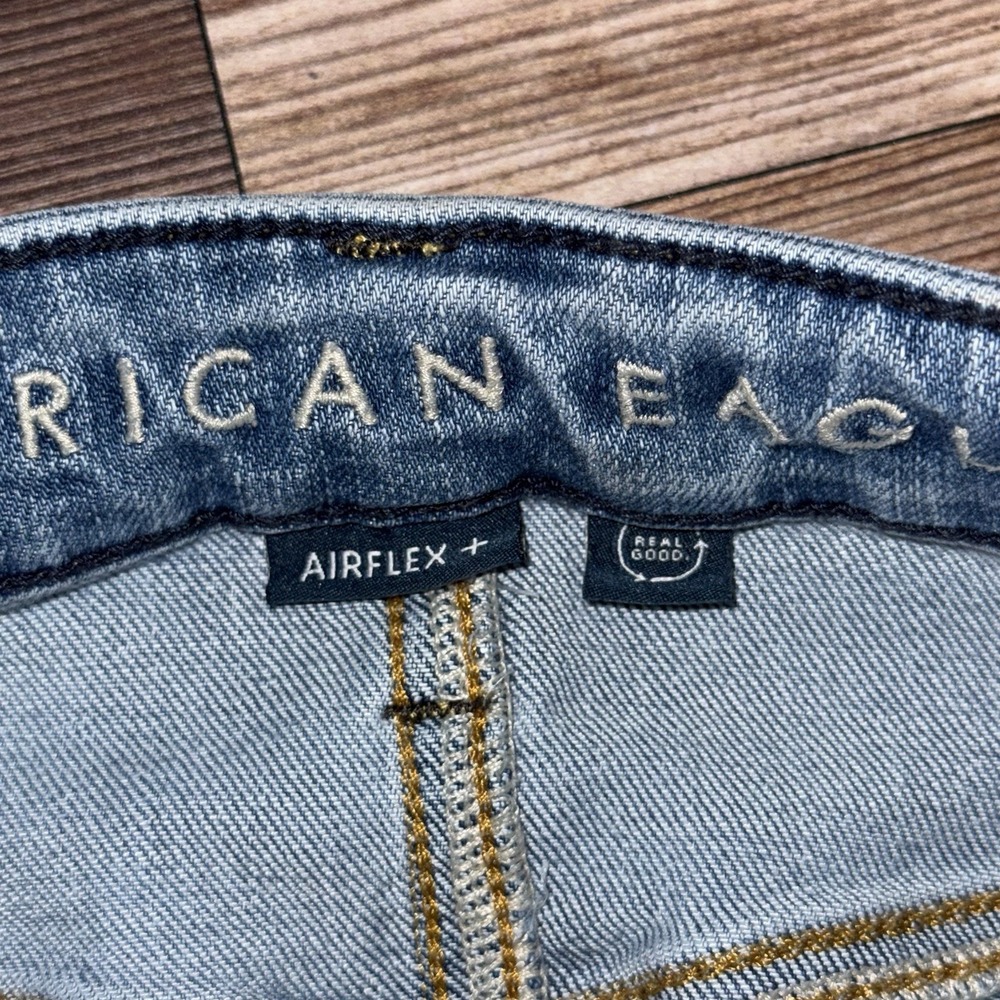 American Eagle Airflex Jeans Mens 29x32 Athletic Straight Distressed Stretch - Picture 8 of 9